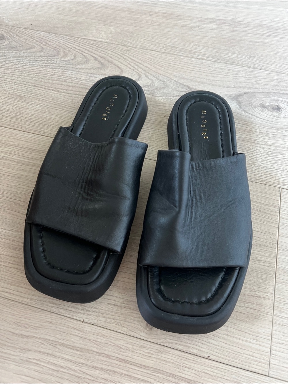 Maguire Leather slides